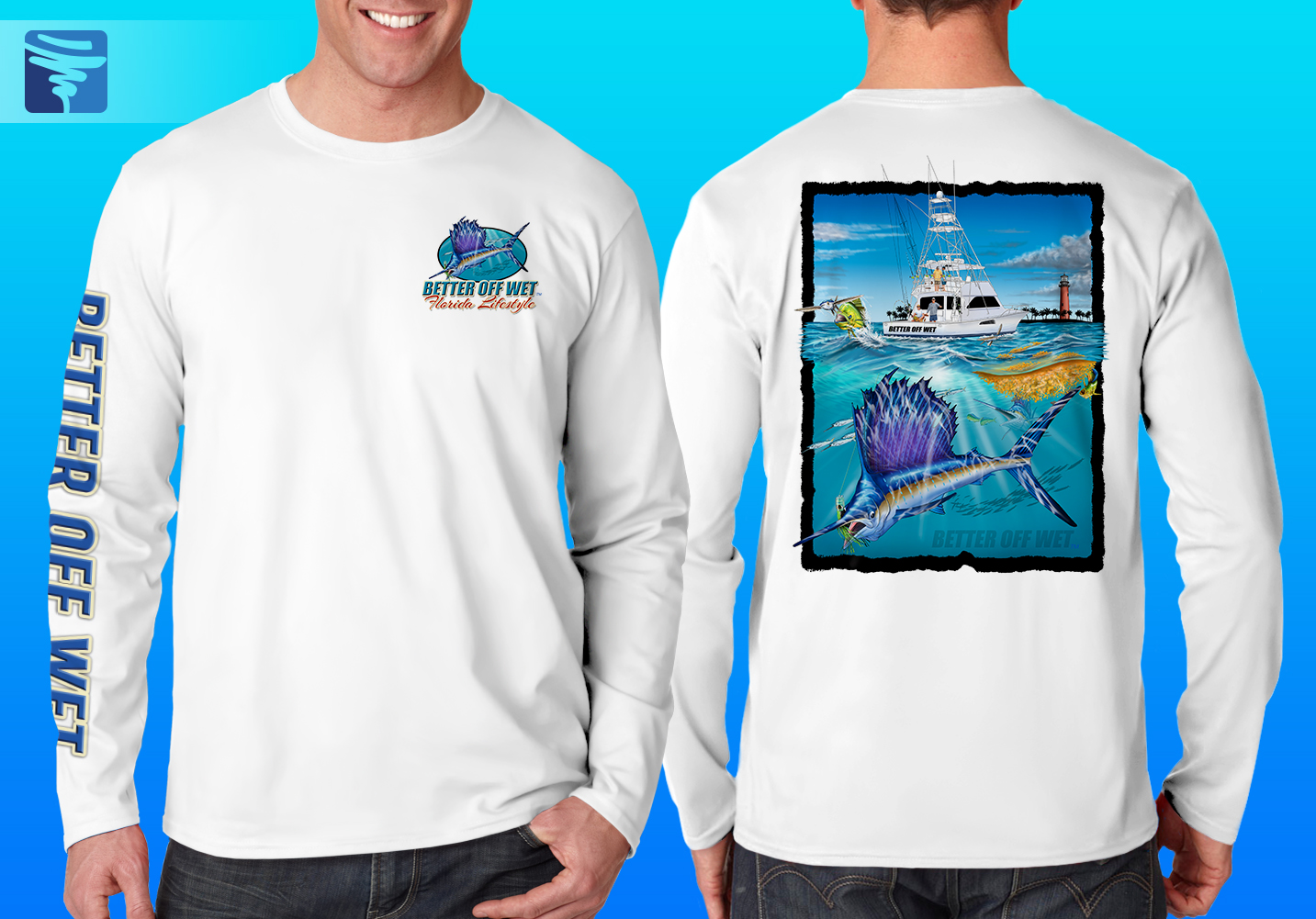 Offshore Sail Performance Shirt - Better Off Wet Water Lifestyle Magazine,  Charters, and Apparel